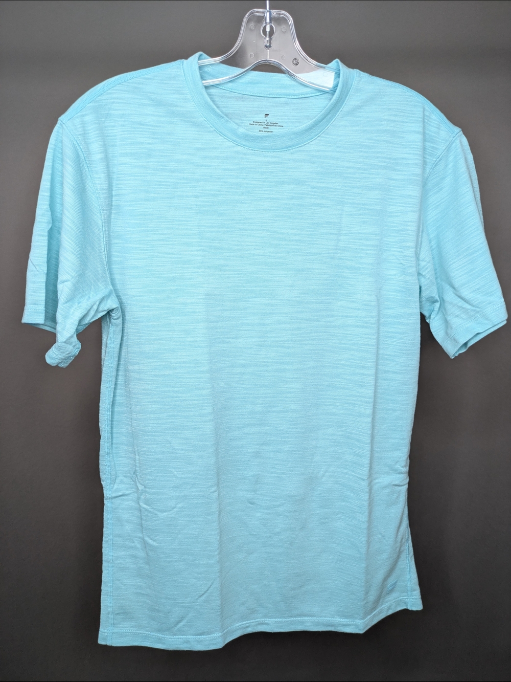 Fabletics Crew Neck Heather T-Shirt - Light Aqua